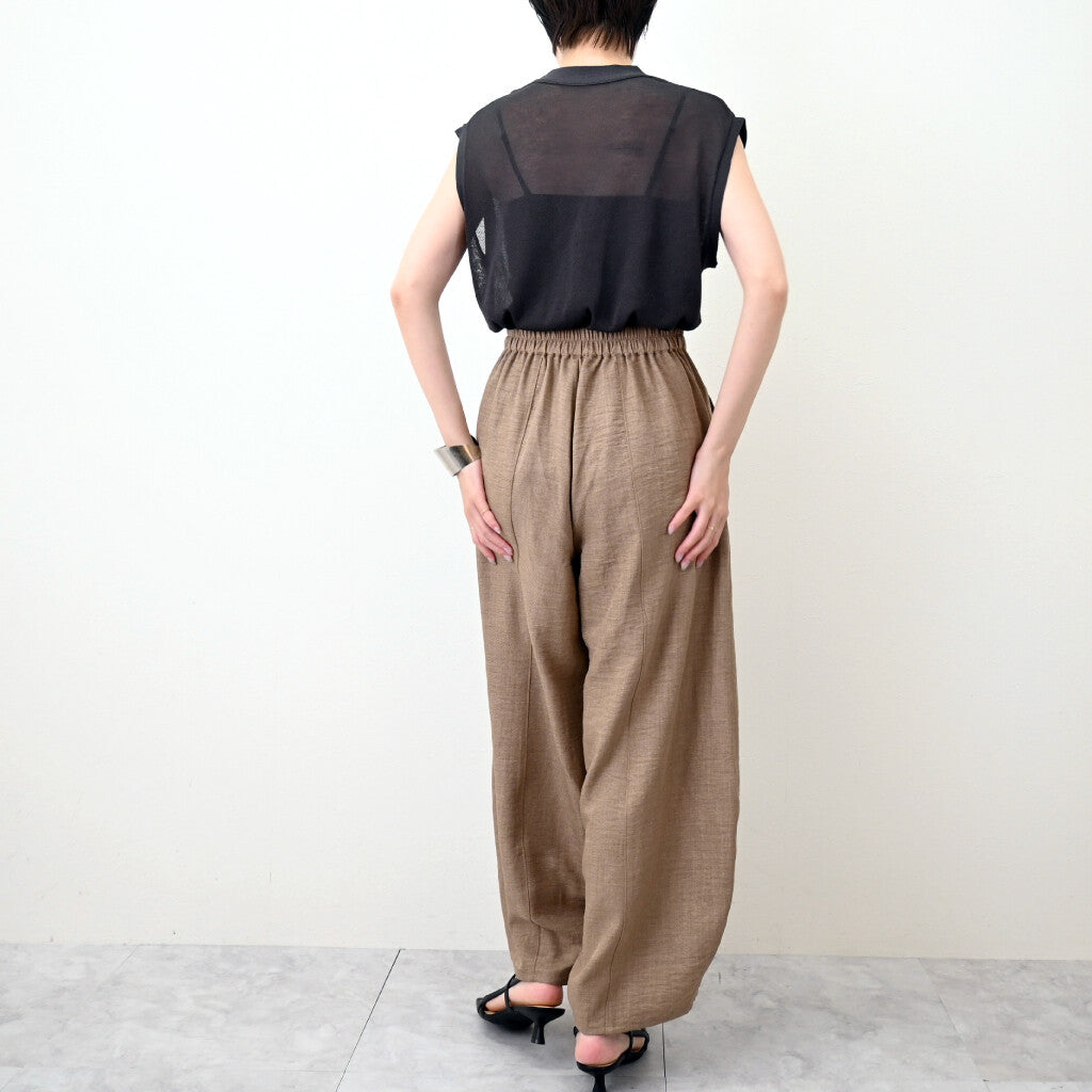 リネンタッチカーブパンツ