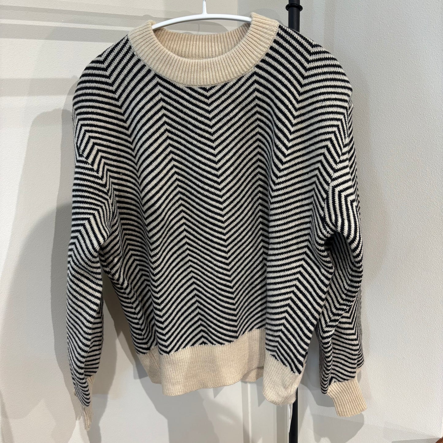 カラーブロックニット