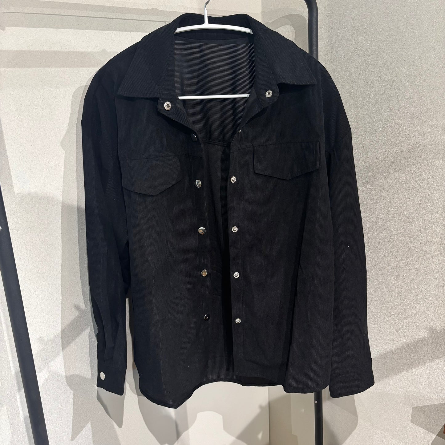 コーデュロイ風シャツ