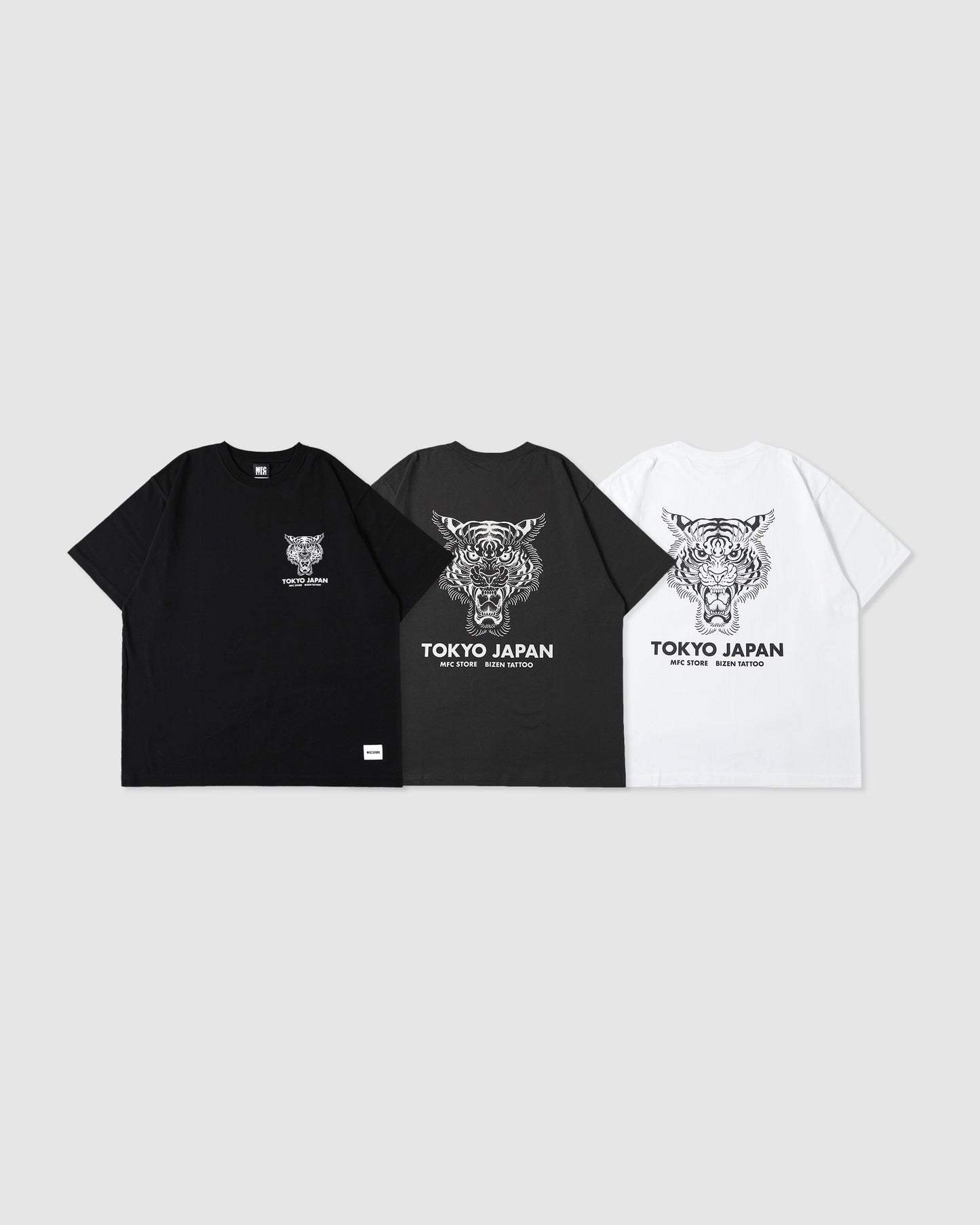 彫師美漸-BIZEN x MFC STORE TIGER TYO S/S TEE