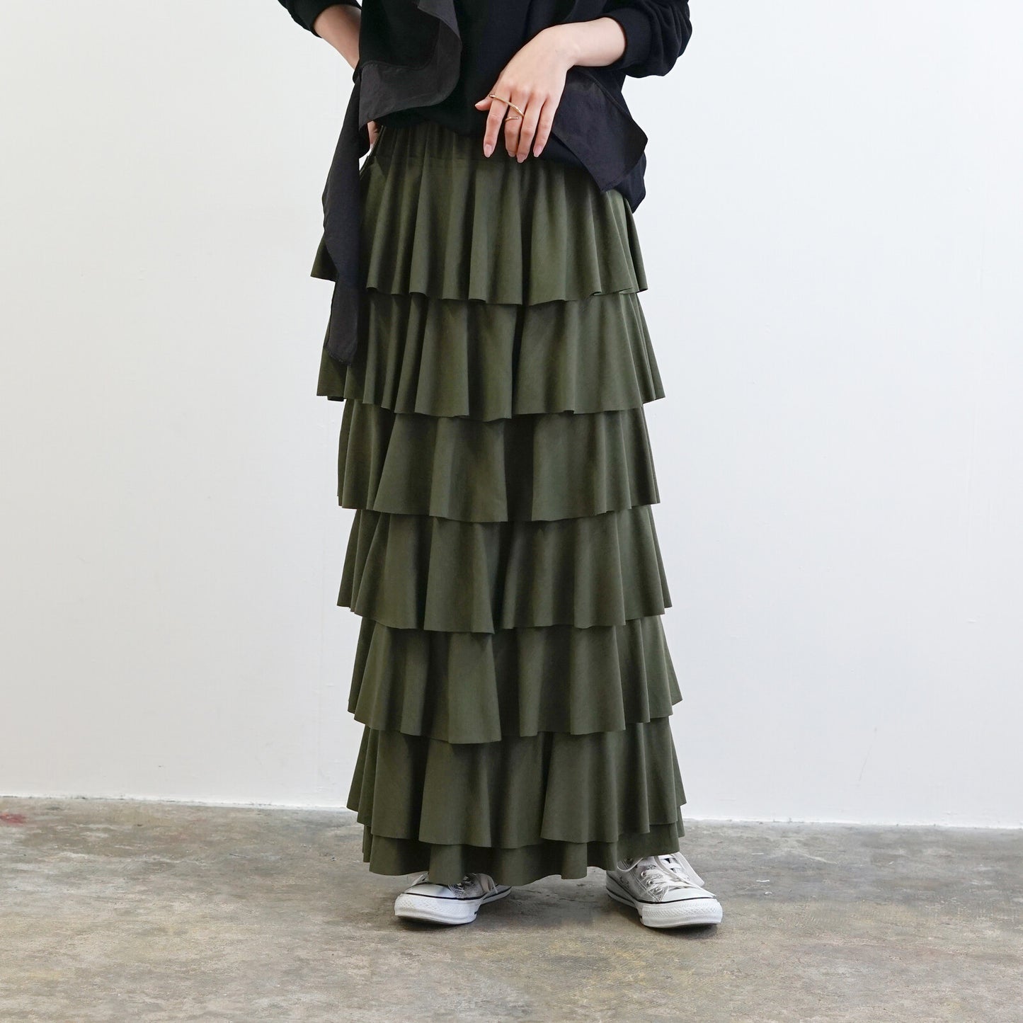 とろみティアードスカート [SEVENDAYS]