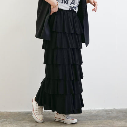 とろみティアードスカート [SEVENDAYS]