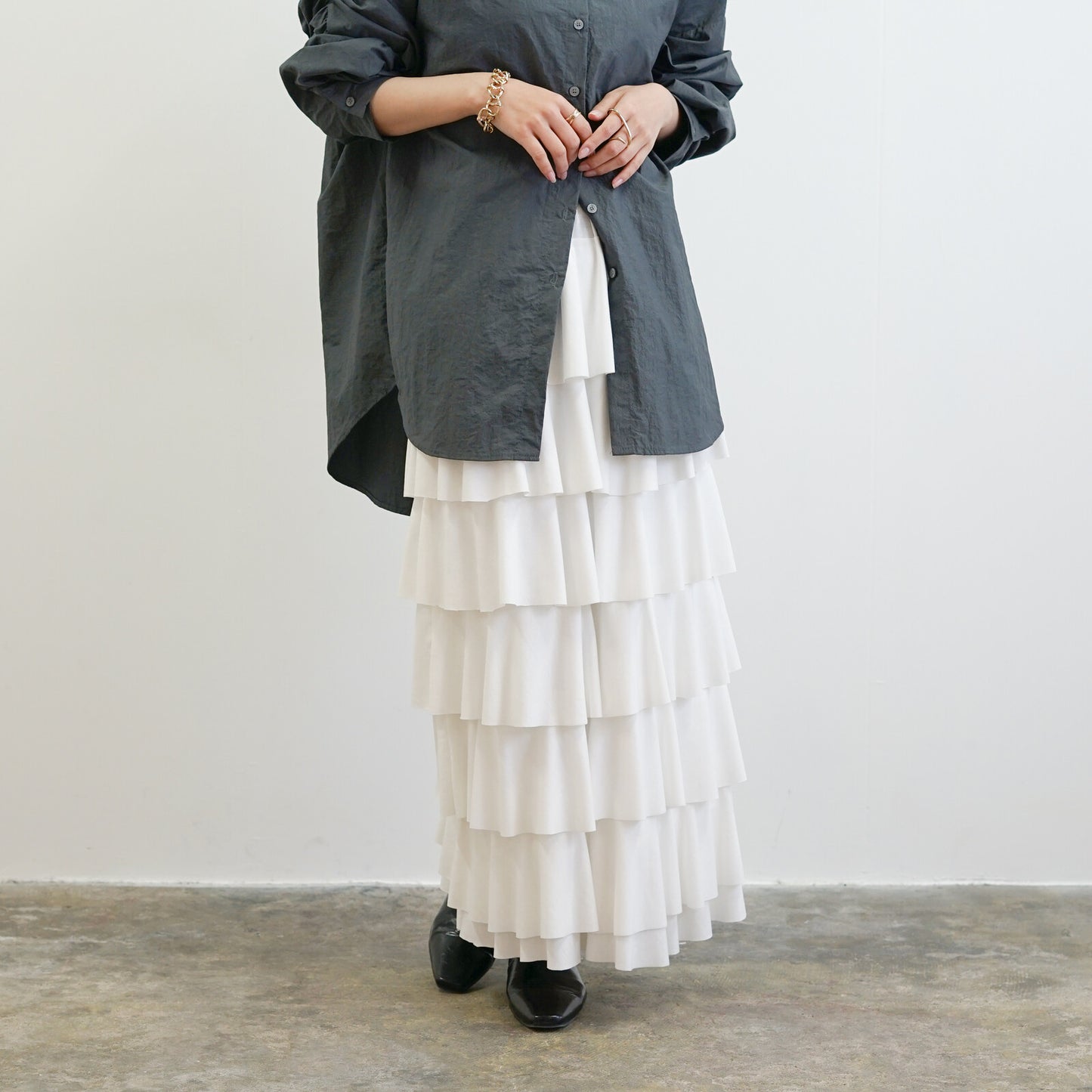 とろみティアードスカート [SEVENDAYS]