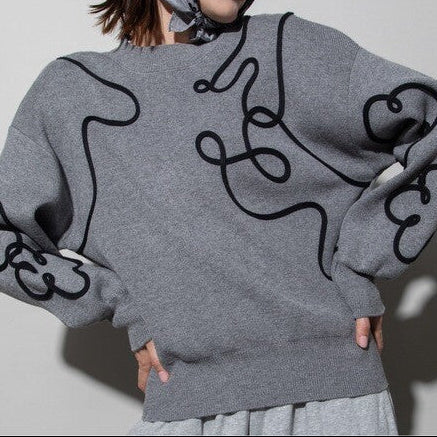 アートモチーフニット [lodie]