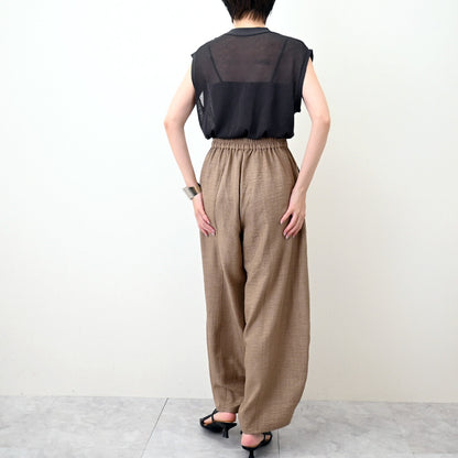 リネンタッチカーブパンツ