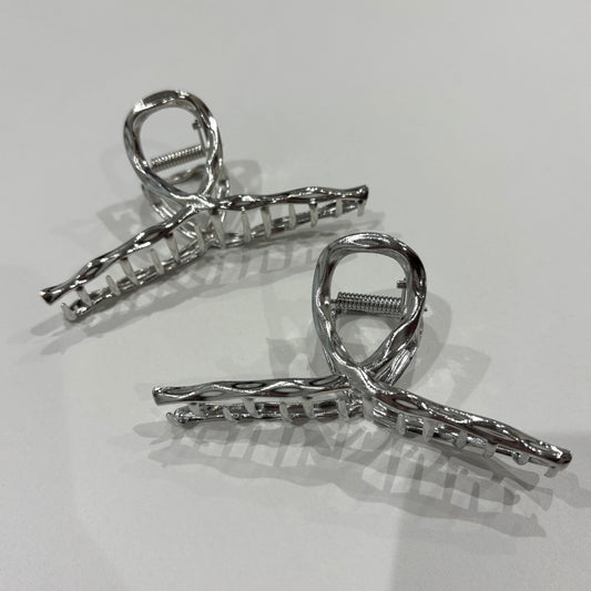 シルバーヘアクリップ