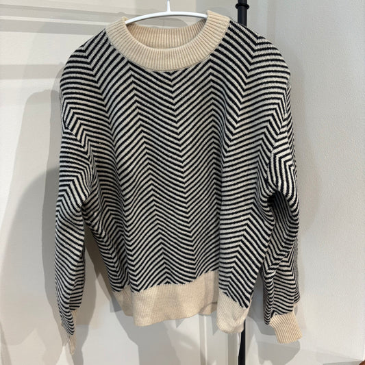 カラーブロックニット