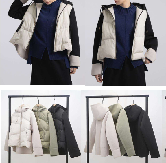 ボンディング切替ダウンブルゾン [33℃]