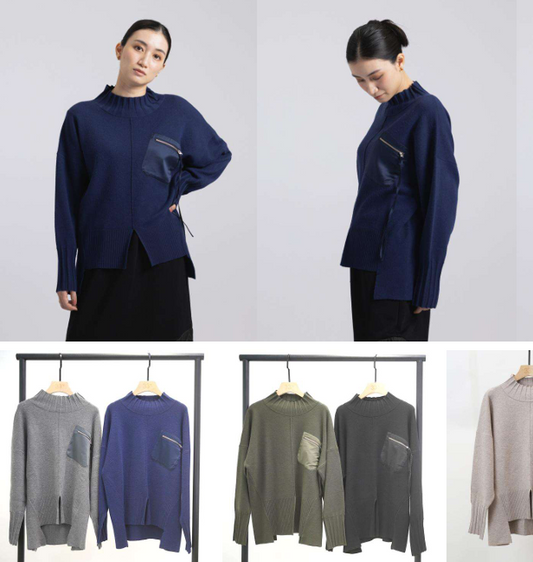 胸ポケzip ニット [33℃]