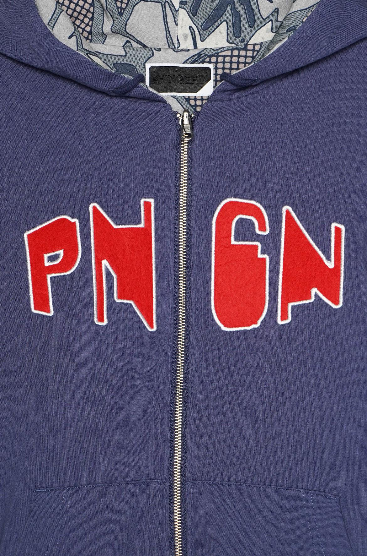PHINGERIN　フィンガリンジップフーディー "ブルーネイビー"