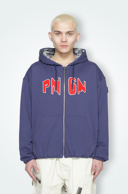PHINGERIN　フィンガリンジップフーディー "ブルーネイビー"