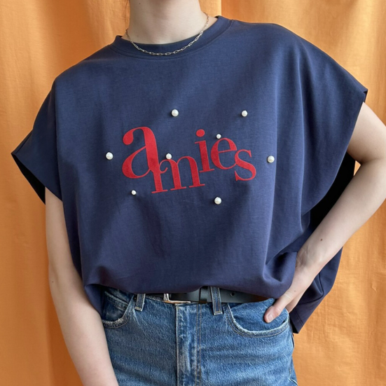 パール+ロゴボックスTシャツ
