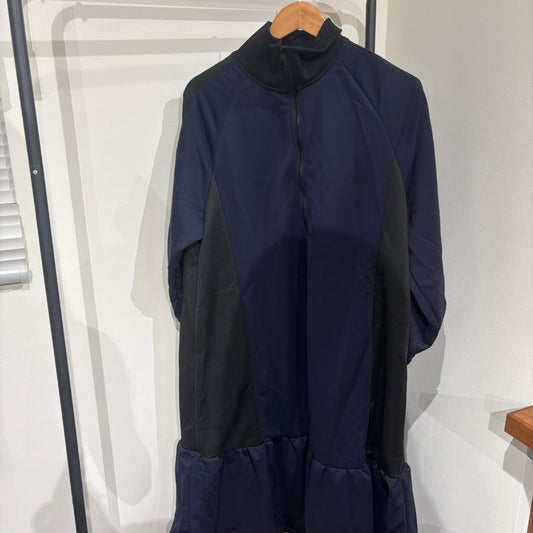 ハーフジップワンピース