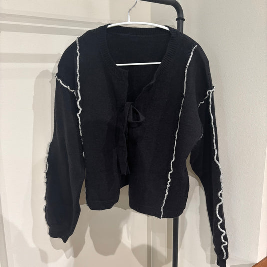 フロントリボンカーディガン