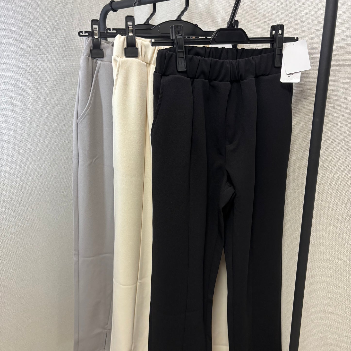 カットジョーゼットスリットパンツ  [each]
