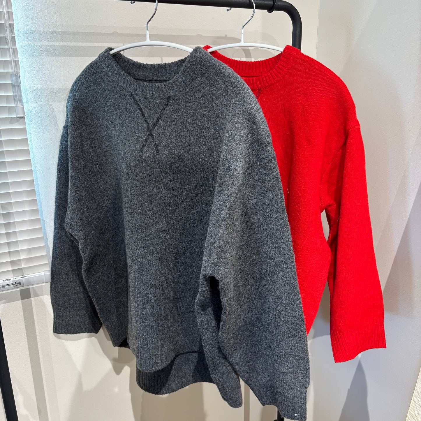 ウール混クルーネックニットプルオーバー [Petit Fleur]