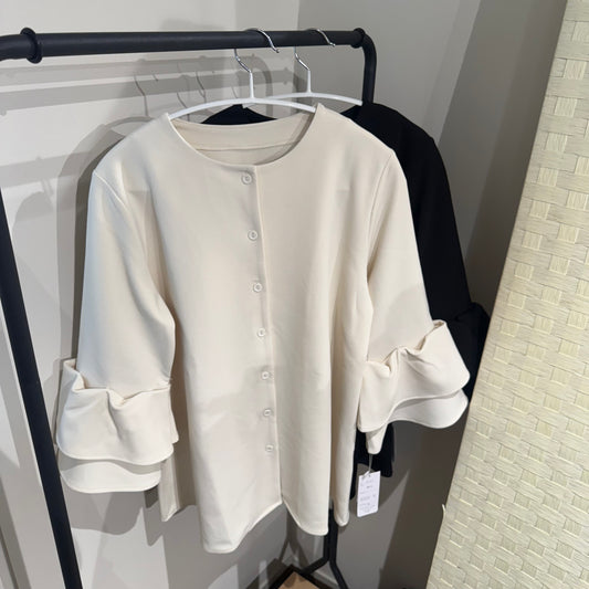 2段袖ジョーゼット羽織オケ[each]