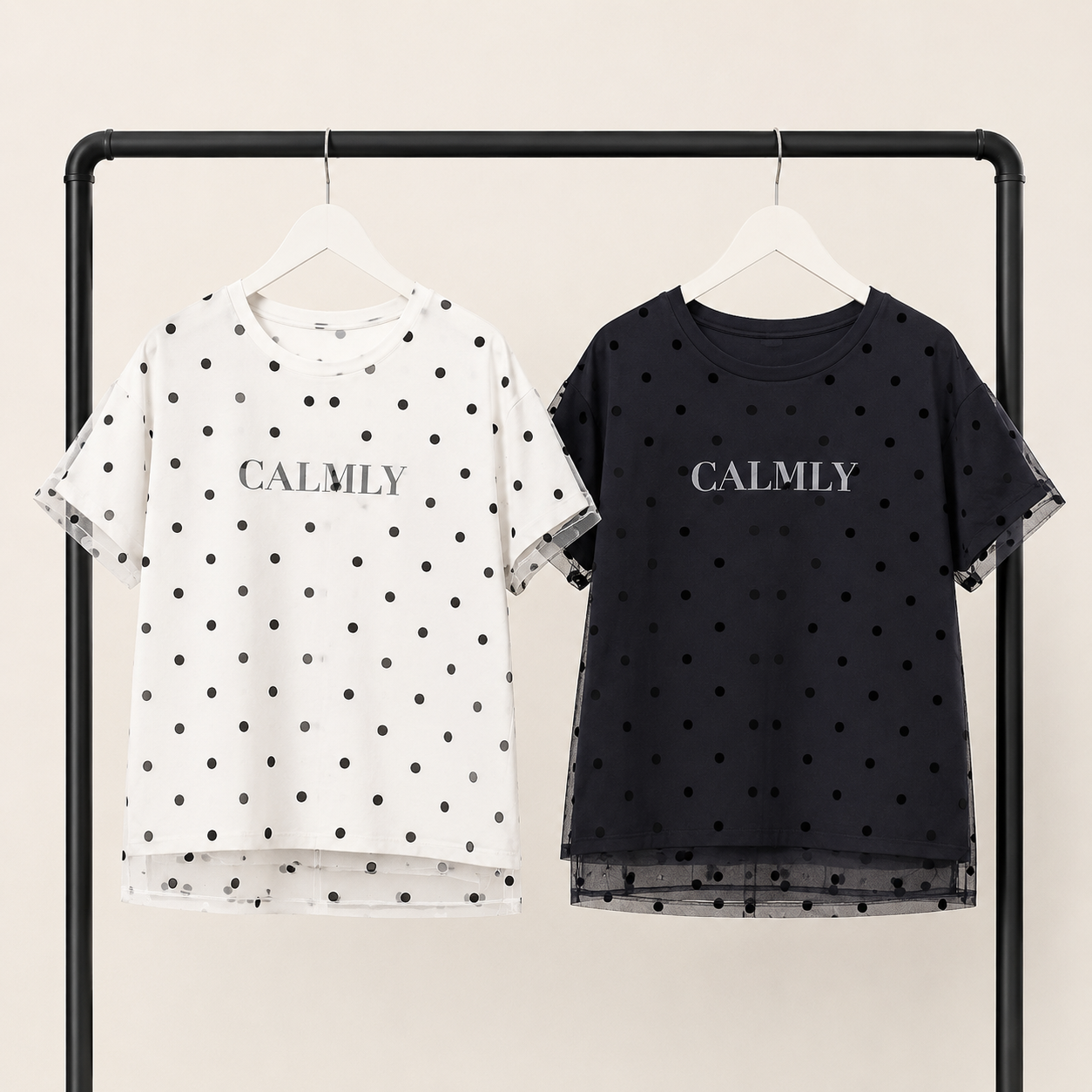 ドットチュールロゴTシャツ