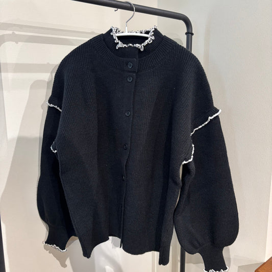 フリルラインカーディガン