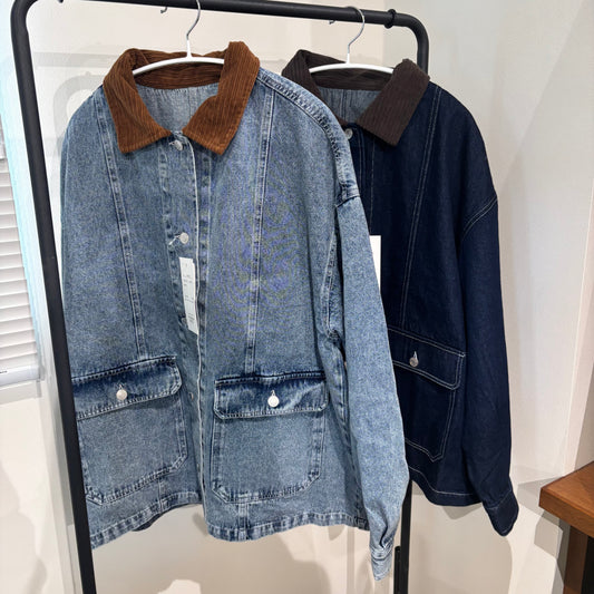 デニム×コーデュロイGジャン [ELENCARE DUE]