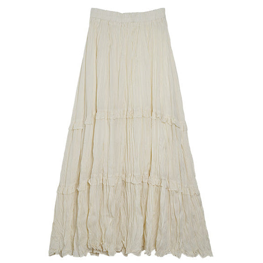 ワッシャーティアードロングスカート [MICALLE MICALLE]