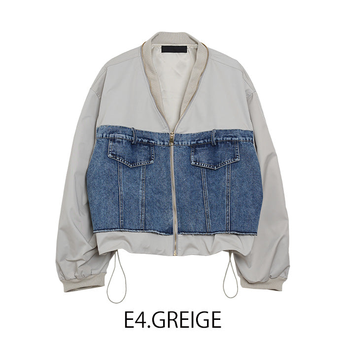 デニムジップブルゾン  [MICALLE MICALLE]