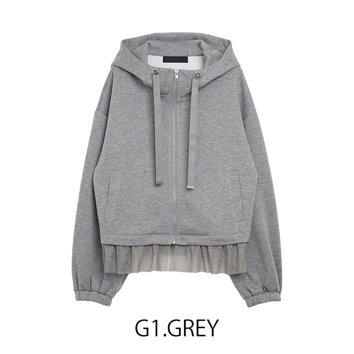 チュールパーカー [MICALLE MICALLE]