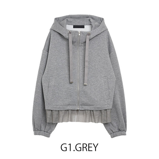 チュールパーカー [MICALLE MICALLE]