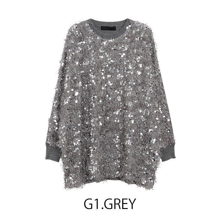 スパンコールニット [MICALLE MICALLE]