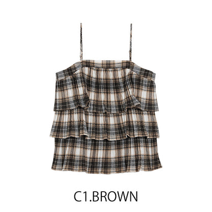 チェックキャミソール [MICALLE MICALLE]