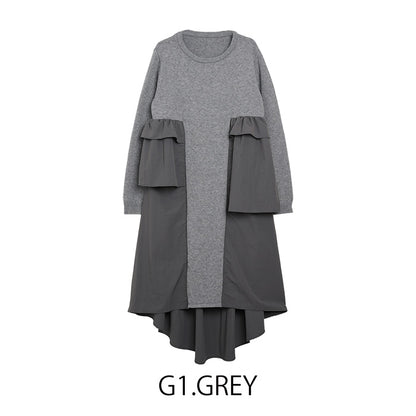 バックフレアワンピース  [MICALLE MICALLE]