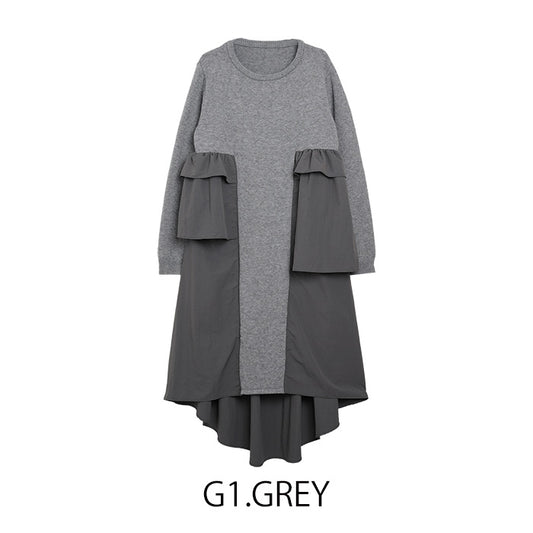 バックフレアワンピース  [MICALLE MICALLE]