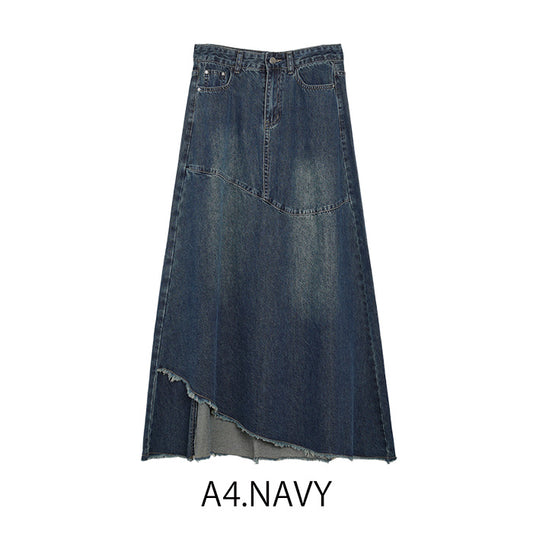 デニムフレアスカート [MICALLE MICALLE]