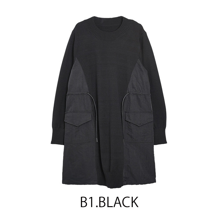 ドロスト付きポケットワンピース  [MICALLE MICALLE]