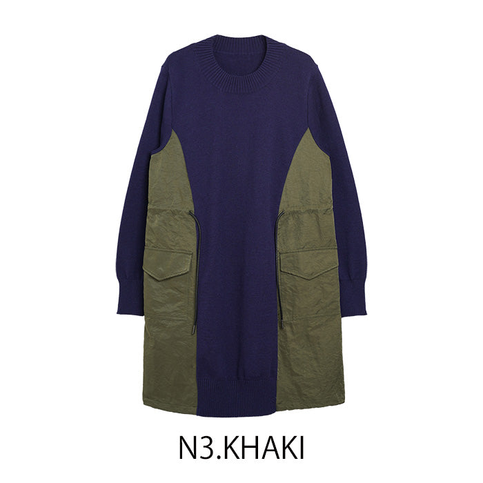 ドロスト付きポケットワンピース  [MICALLE MICALLE]