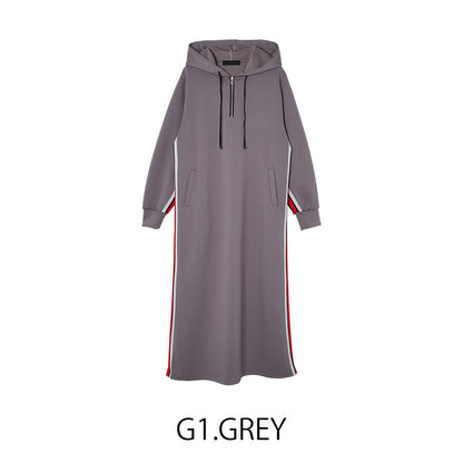 ラインスウェットワンピース [MICALLE MICALLE]