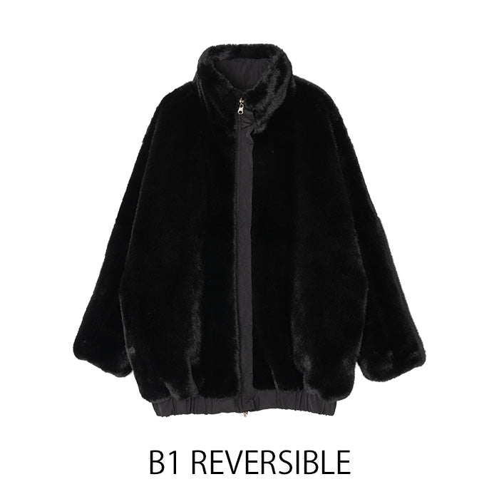 リバーシブルボアジャケット [MICALLE MICALLE]