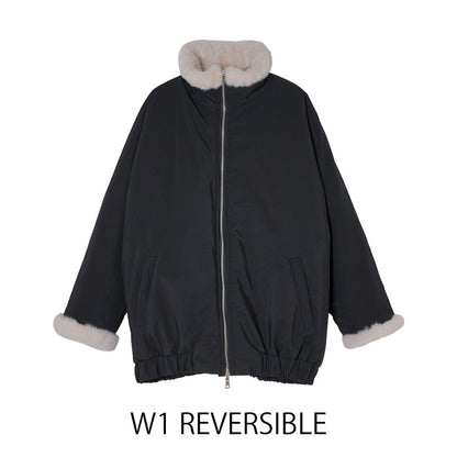 リバーシブルボアジャケット [MICALLE MICALLE]