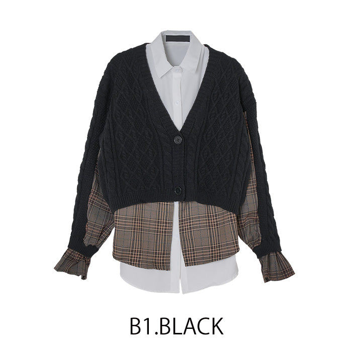 シャツカーディガン [MICALLE MICALLE]