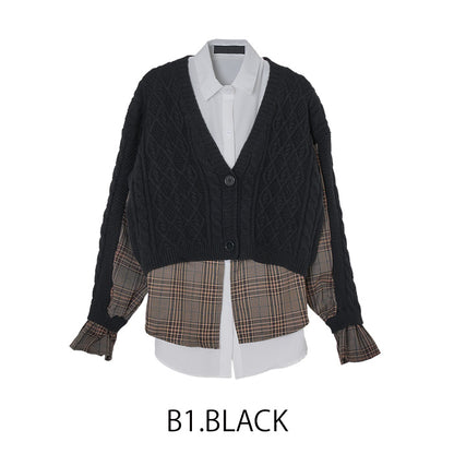 シャツカーディガン [MICALLE MICALLE]