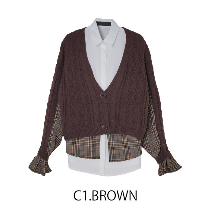 シャツカーディガン [MICALLE MICALLE]