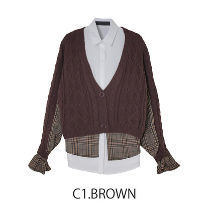 シャツカーディガン [MICALLE MICALLE]