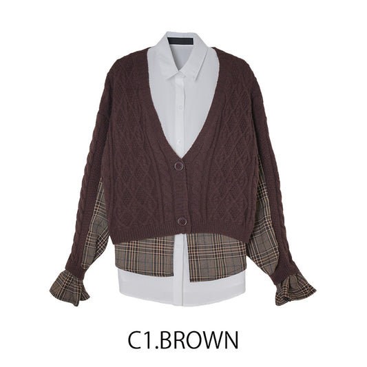 シャツカーディガン [MICALLE MICALLE]