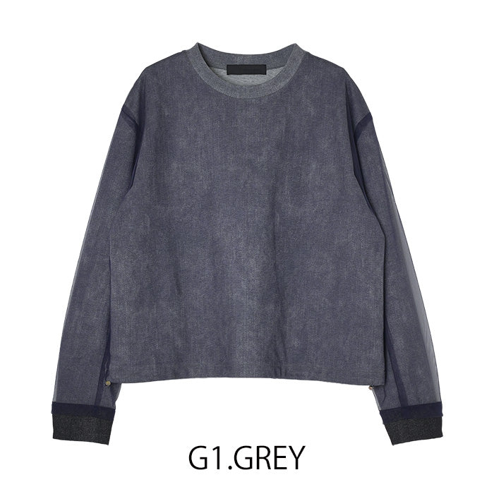 ドロスト付きトレーナー [MICALLE MICALLE]