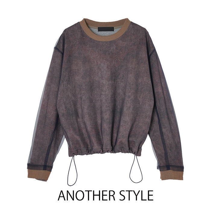 ドロスト付きトレーナー [MICALLE MICALLE]