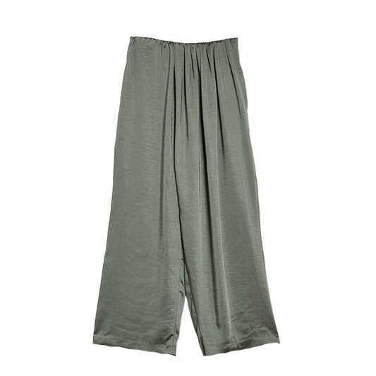 サテンワイドパンツ [MICALLE MICALLE]