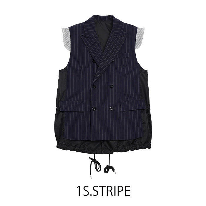 ダブルボタンベストジャケット [MICALLE MICALLE]