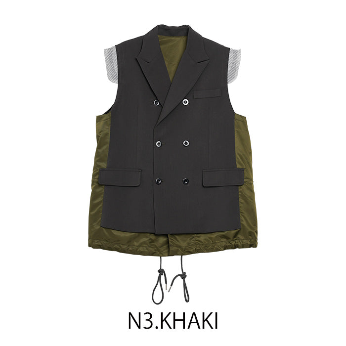 ダブルボタンベストジャケット [MICALLE MICALLE]