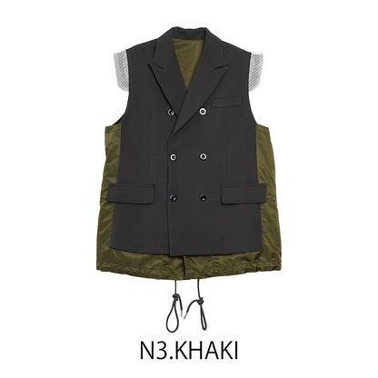 ダブルボタンベストジャケット [MICALLE MICALLE]