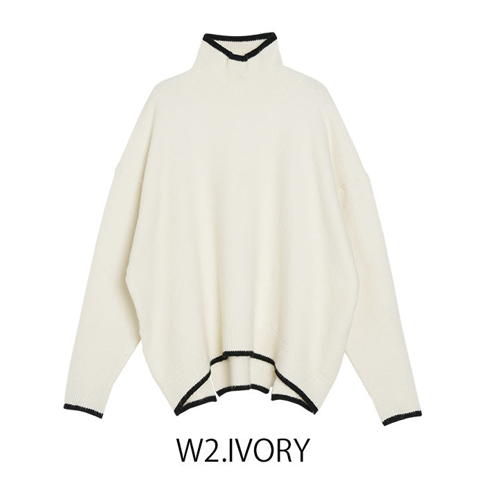 ラインタートルニット[MICALLE MICALLE]